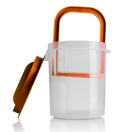 Kitchen utensil- Chilli  container 700ml (BPA FREE Polypropylene) Orange lid